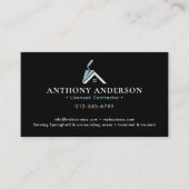 Modern QR Code Contractor/Construction 名刺 (正面)