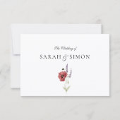 Modern QR Code RSVP Card (裏面)