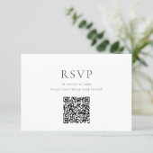 Modern QR Code RSVP Card (スタンド正面)
