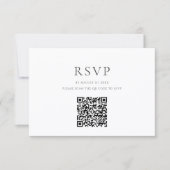 Modern QR Code RSVP Card (正面)