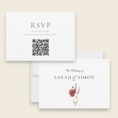 Modern QR Code RSVP Card