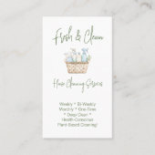 Modern QR Code Vertical House Cleaning Services 名刺 (正面)