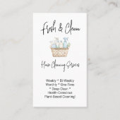 Modern QR Code Vertical House Cleaning Services 名刺 (正面)