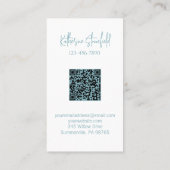 Modern QR Code Vertical House Cleaning Services 名刺 (裏面)