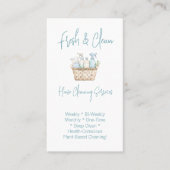 Modern QR Code Vertical House Cleaning Services 名刺 (正面)