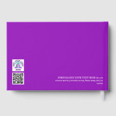 Modern QR Logo Church Easter Guest Book ゲストブック (裏面)