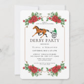 Modern Race Horse Derby Party Equestrian  招待状 (正面)