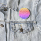Modern Rainbow Glitter Glam Button 缶バッジ (インサイチュ)