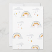 Modern Rainbow Invitation Baby Shower 招待状 (裏面)