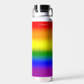 Modern Rainbow Mosaic Script Name  ウォーターボトル (背面)