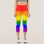 Modern Rainbow Mosaic Script Name  カプリレギンス (正面)