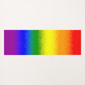 Modern Rainbow Mosaic Script Name  ヨガマット (裏面(横))