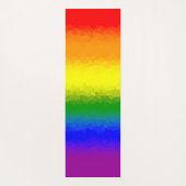 Modern Rainbow Mosaic Script Name  ヨガマット (裏面)