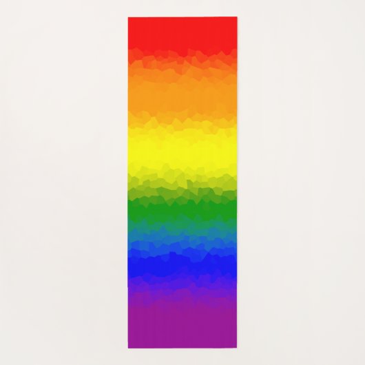 Modern Rainbow Mosaic Script Name  ヨガマット (裏面)