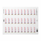 Modern rainbow stripe ラベル (フルシート)