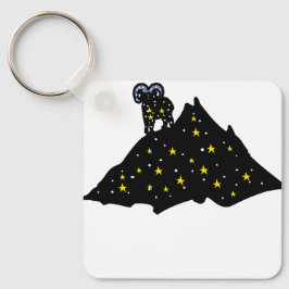 Modern Ram Zodiac Keychain – Sleek Aries キーホルダー