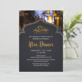 Modern Ramadan Iftar Dinner Night Lanterns 招待状 (スタンド正面)