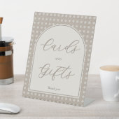 Modern Rattan Bridal Shower Cards And Gifts 台座サイン (インサイチュ)