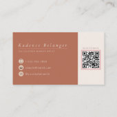 Modern Readymade Logo Photo Makeup Artist 名刺 (裏面)