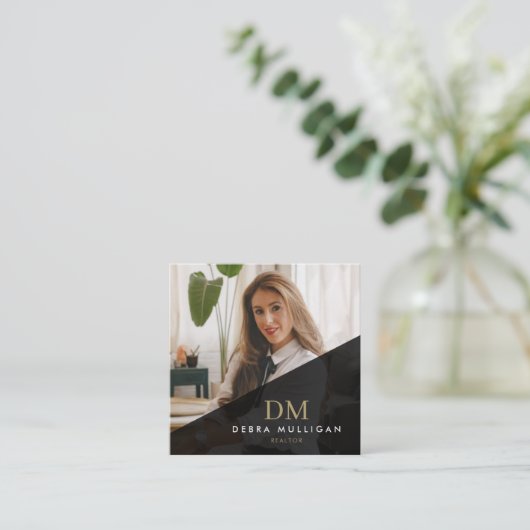 Modern Real Estate Agent Business Card  スクエア名刺 (スタンド正面)