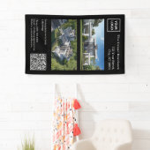 Modern Real Estate Banner with QR Code 横断幕 (インサイチュ)