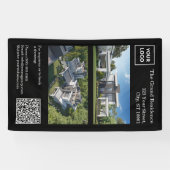 Modern Real Estate Banner with QR Code 横断幕 (横)