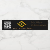 Modern Real Estate Black and gold custom logo  ペットボトルラベル (シングルラベル)