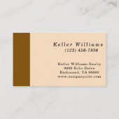 Modern Real Estate Black and gold custom logo  名刺 (裏面)