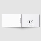 Modern Real Estate Business Logo House Rentals ゲストブック (全面)