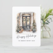 Modern Real Estate Corporate Business Christmas  シーズンカード (スタンド正面)