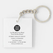 Modern Real Estate License To Sell  キーホルダー (裏面)