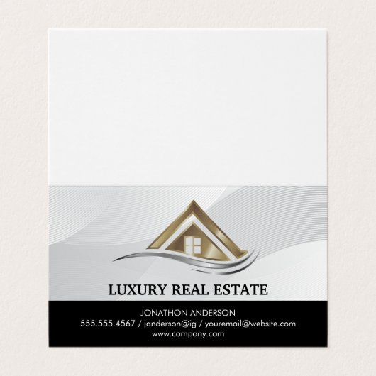 Modern Real Estate Logo | Property Management 名刺 (外部フラット)