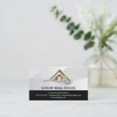 Modern Real Estate Logo | Property Management 名刺 (スタンド正面)