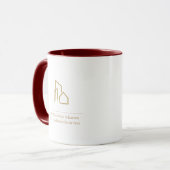 Modern Real Estate Realtor Logo Branding Mug マグカップ (正面左)