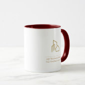Modern Real Estate Realtor Logo Branding Mug マグカップ (正面右)