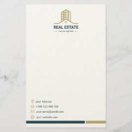 Modern Real Estate Stationery Paper 便箋