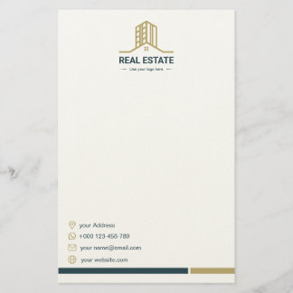 Modern Real Estate Stationery Paper 便箋