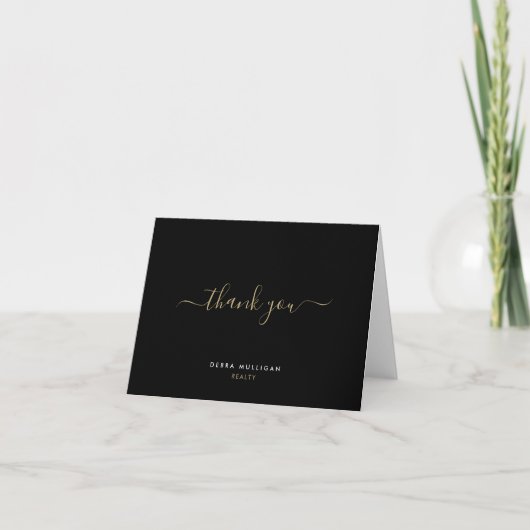 Modern Real Estate Thank You Card サンキューカード (正面)