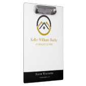 Modern Real Estate white and gold custom logo  クリップボード (右)