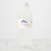 Modern Real Estate white and gold custom logo  ペットボトルラベル (正面)