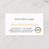 Modern Real Estate white and gold custom logo  名刺 (裏面)