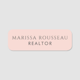 Modern Realtor Blush 名札