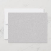 Modern Realtor Home Logo Gray Faux Linen ノートカード (裏面)
