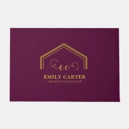 Modern Realtor Logo Promotional doormat ドアマット