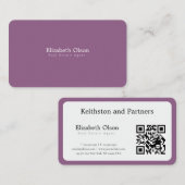 Modern Realtor Promotional simple qr code style  名刺 (正面/裏面)
