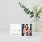Modern Realtor Real Estate Photo Business Card 名刺 (スタンド正面)