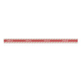 Modern Red and Green Candy Cane Stripes Pattern グログランリボン (正面)