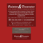 Modern Red & Brown Painter & Decorator チラシ