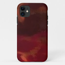 Modern red-burgundy patter_iphone5 iPhone 11 ケース