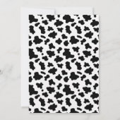 Modern Red Calling All Party Animals Farm Birthday 招待状 (裏面)